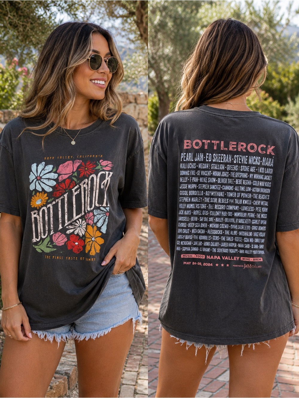 BottleRock Napa Valley 2024 Festival Graphic Tee | XXL | NWOT
